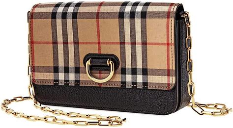 Burberry Mini Vintage Check and Leather D